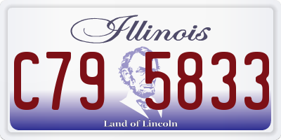 IL license plate C795833