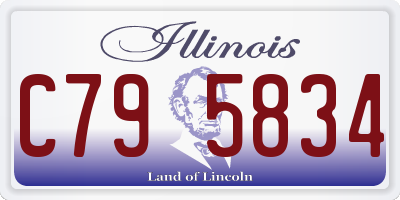 IL license plate C795834