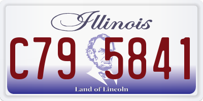 IL license plate C795841