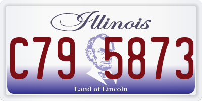 IL license plate C795873