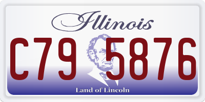 IL license plate C795876
