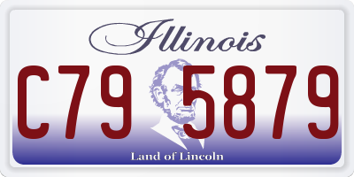 IL license plate C795879