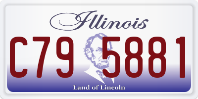 IL license plate C795881