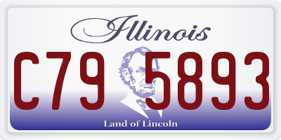 IL license plate C795893