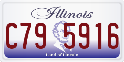 IL license plate C795916