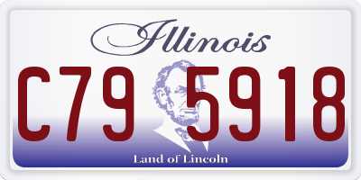IL license plate C795918