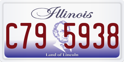 IL license plate C795938