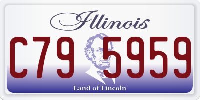 IL license plate C795959