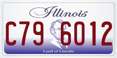 IL license plate C796012