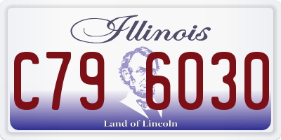 IL license plate C796030