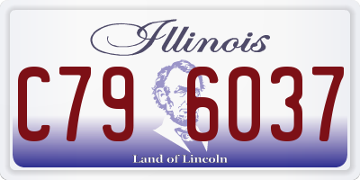 IL license plate C796037
