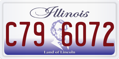 IL license plate C796072