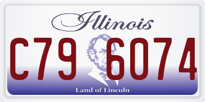 IL license plate C796074