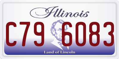 IL license plate C796083