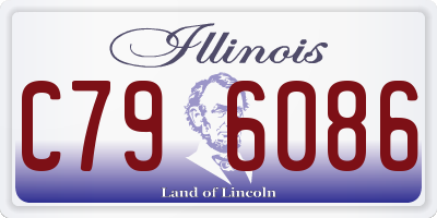 IL license plate C796086