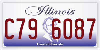 IL license plate C796087