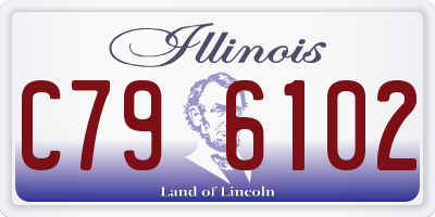 IL license plate C796102