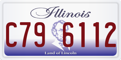 IL license plate C796112