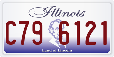 IL license plate C796121