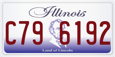 IL license plate C796192
