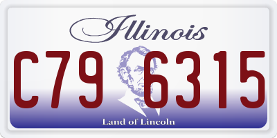 IL license plate C796315