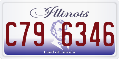 IL license plate C796346