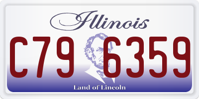 IL license plate C796359
