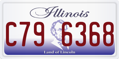IL license plate C796368
