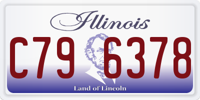 IL license plate C796378