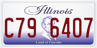 IL license plate C796407