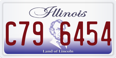 IL license plate C796454