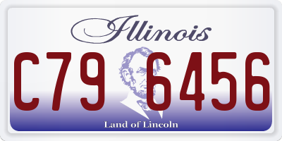 IL license plate C796456