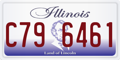 IL license plate C796461