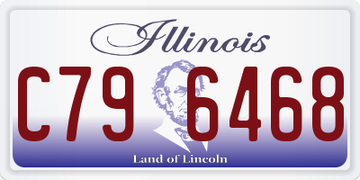 IL license plate C796468