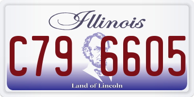 IL license plate C796605