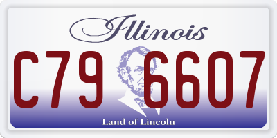 IL license plate C796607