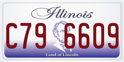 IL license plate C796609