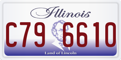 IL license plate C796610