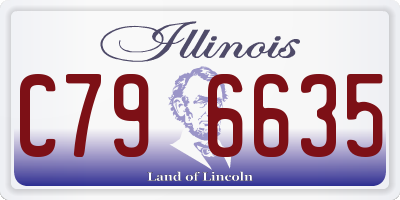 IL license plate C796635