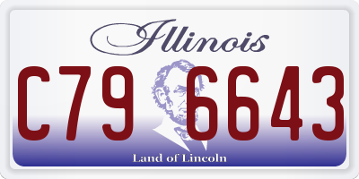 IL license plate C796643