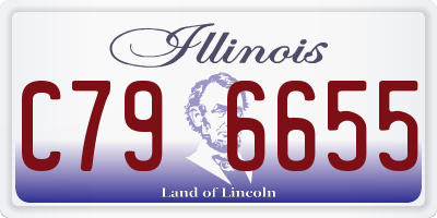 IL license plate C796655
