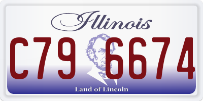 IL license plate C796674