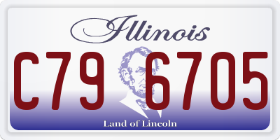 IL license plate C796705