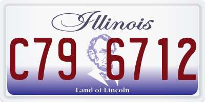 IL license plate C796712