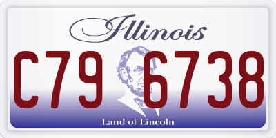 IL license plate C796738