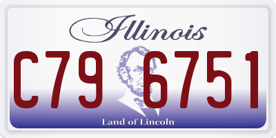 IL license plate C796751