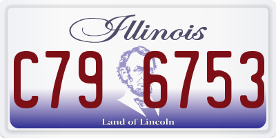 IL license plate C796753