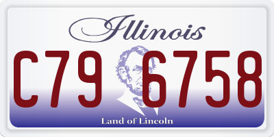 IL license plate C796758