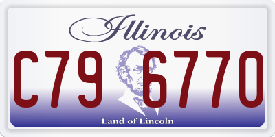 IL license plate C796770
