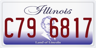 IL license plate C796817
